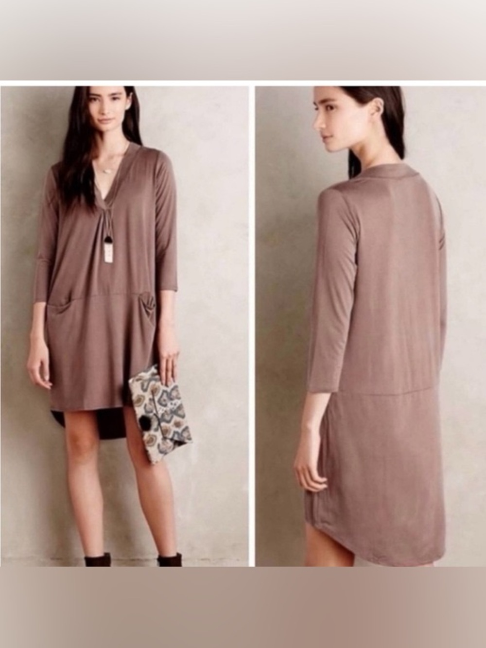 Anthropologie dolan Tan Mini Dress Size XL